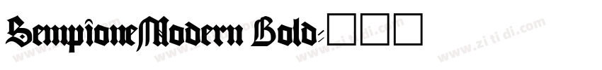 SempioneModern Bold字体转换